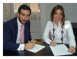 Ana G. Trig�s, Directora de LATIN COUNSEL y Juan Jos� S�nchez Puig, Director Ejecutivo de