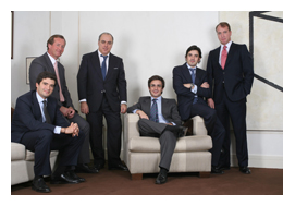 De izq. a dcha: Miguel Lamo de Espinosa, Alejandro Hern�ndez del Castillo, Alfonso Areitio, Rafael Aguilera, ��igo Erlaiz y Borja de Obeso