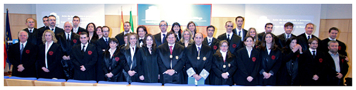 grupo de jurandos del colegio de abogados de Malaga