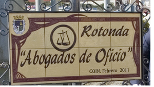 Co�n cuenta con una rotonda en homenaje a los Abogados del Turno de Oficio