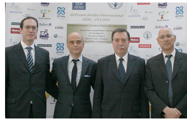El Premio Jur�dico Internacional ISDE-FIA 2011 vuelve a premiar la investigaci�n y el desarrollo del derecho