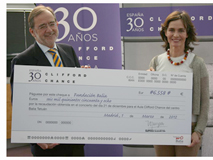 Clifford Chance recauda 6.735 Euros para la financiaci�n del Aula Clifford Chance de la Fundaci�n Balia