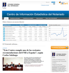 El Notariado abre un portal con un mill�n de series estad�sticas