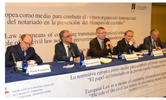 Alberto Ruiz-Gallard�n: �El Notariado es la profesi�n que m�s contribuye a la lucha contra el blanqueo de capitales�