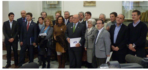 Singular y contundente acto de protesta en Defensa de la Administraci�n de Justicia