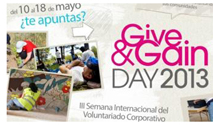 Semana Internacional del Voluntariado Corporativo Give & Gain Day 2013