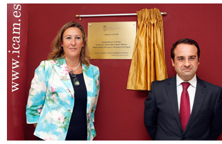 Daniel Ortega, alcalde de M�stoles y Sonia Gumpert, decana del ICAM