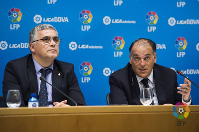 Tebas, esperanzado que pr�ximamente se firme el  Real Decreto sobre el reparto de los derechos televisivos