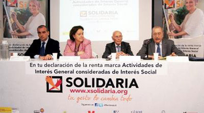 Las ONG sociales presentan  hoy martes la nueva campa�a 'X solidaria'
