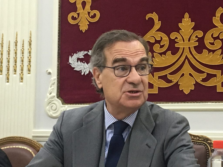 El decano del ICAM, José María Alonso, en rueda de prensa