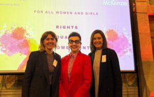 Mireia Sabaté , Socia Co-directora de Baker McKenzie en España, la chef internacional Carme Ruscalleda y Cristina Duch, socia del área de IP/IT de Baker McKenzie