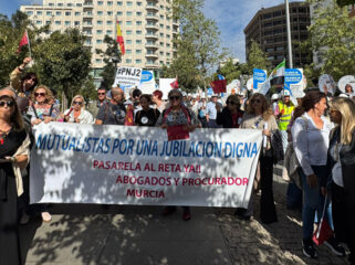 manifestación de mutualistas