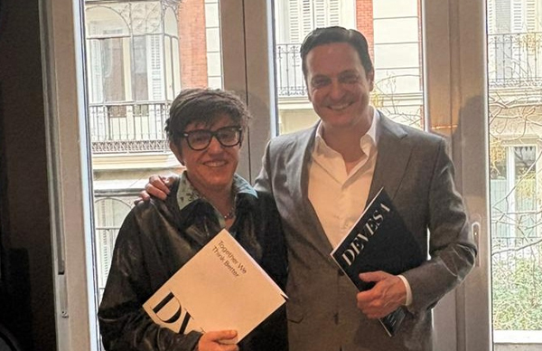 La directora general de Ashoka, Irene Milleiro y David Devesa, socio fundador de Devesa