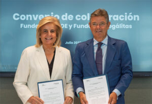 Fátima Báñez, presidenta de Fundación CEOE, y Rafael Catalá, presidente de Fundación Legálitas