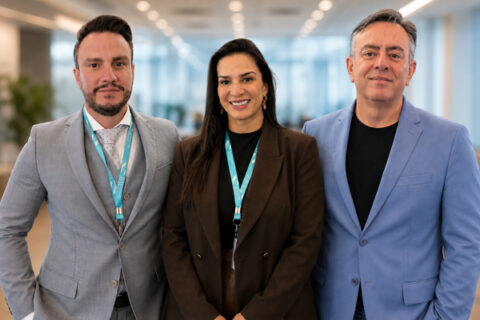 Los fundadores de Passarini Group, Lucas M. Rodrigues, Clarissa Rodrigues y Paulo H. Passarini