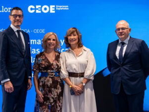 Luis Enrique Fernández Pallarés (Pérez-Llorca), Rosa Santos (CEOE), Yolanda Valdeolivas (Pérez-Llorca) y Daniel Cifuentes (Pérez-Llorca).