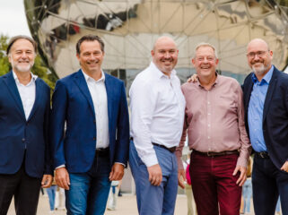 Mario Alonso (España), Marco du Pre (Países Bajos), Matthew Meadows (Reino Unido e Irlanda), Peter Verschelden (Bélgica) y Marco Utermark (Países Bajos), miembros del Consejo Internacional