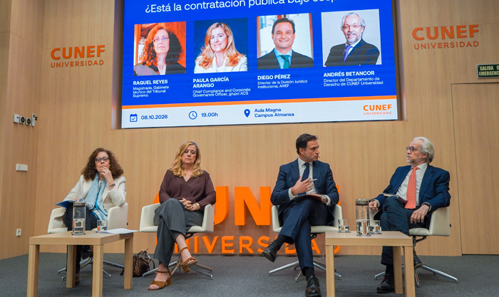 Raquel Reyes Martínez, Paula García Arango, Diego Pérez Martínez y Andrés Betancourt
