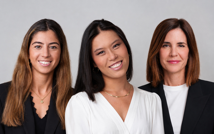 Ana López, Inés Colás y Raquel Cuesta